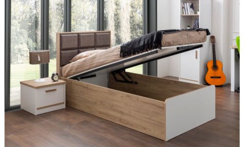 Plato Çocuk Odası 100x200 Başlıklı Bazalı Karyola