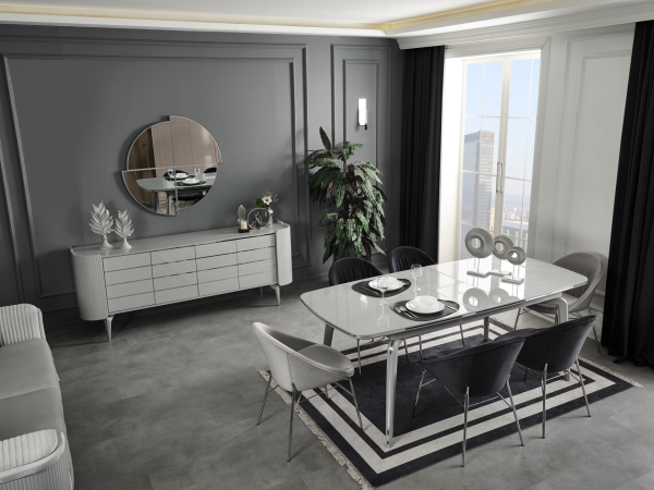 Karya Gümüş Yemek Odası(Masa)