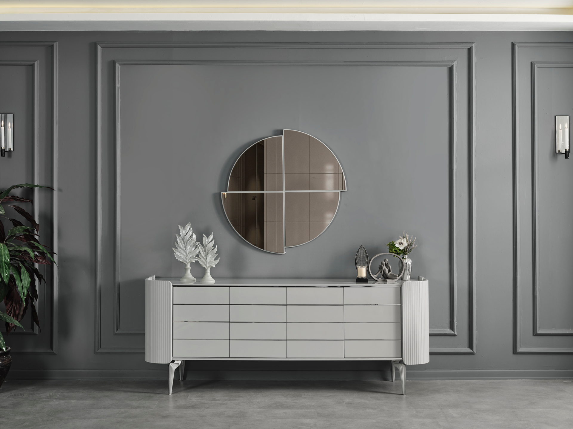 Karya Gümüş Yemek Odası(Konsol)