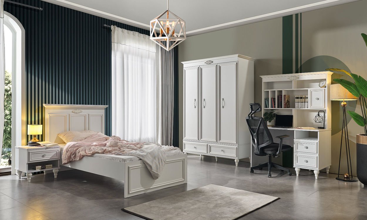 İskenderiye 100*200 cm Tek Kişilik Başlıklı Baza