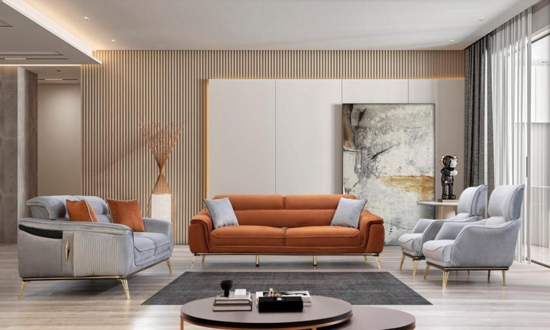 Yaren Modern Koltuk Takımı(3+1)