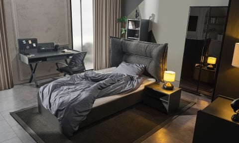 Aura Genç Odası 100*200 Başlıklı Karyola