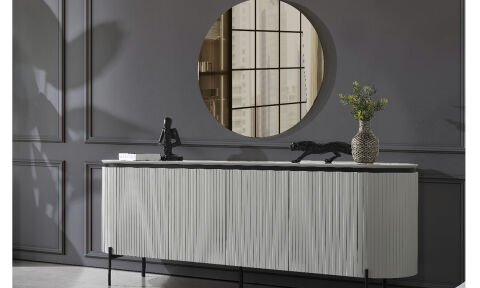 Tesla Plus Yemek Odası Takımı(Mermer)