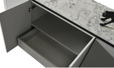 Tesla Plus Yemek Odası Takımı(Mermer)