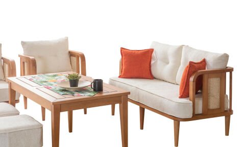 Flora Bahçe Mobilyası (Salon, Balkon, Cafe, Ofis) 2+1+1