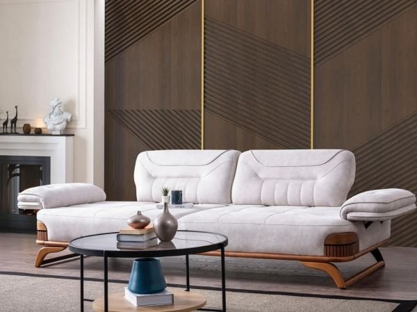 Jaguar Koltuk Takımı(Üçlü Koltuk+Sehpa ve Ayak Dinlendirmeli)