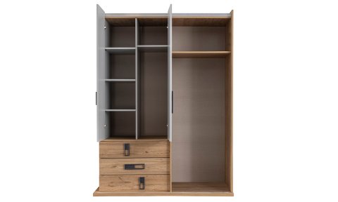 Babil Genç Odası Takımı (3 Kapılı Dolap, Komodin, 100*200 cm Başlıklı Karyola)