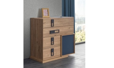 Babil Genç Odası Aynalı Şifonyer