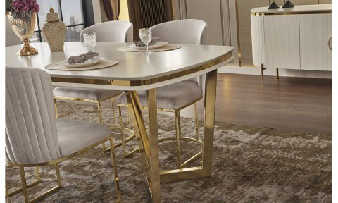 Tesla Luxury Yemek Odası Takımı