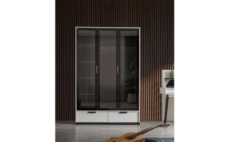 Kolezyum Ay Genç Odası Takımı (3 Kapılı Relekte Dolap, Komodin, 100*200 cm Başlıklı Karyola)