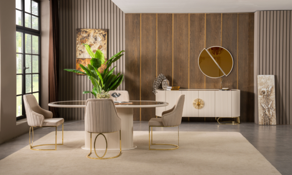 Luccix Yemek Odası Takımı(Gold)