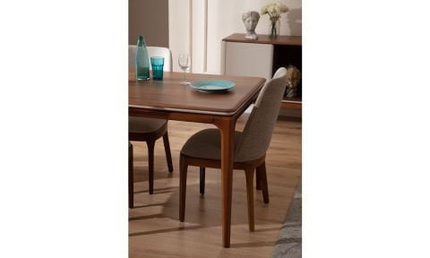 İnci Ceviz-Krem Yemek Odası Takımı