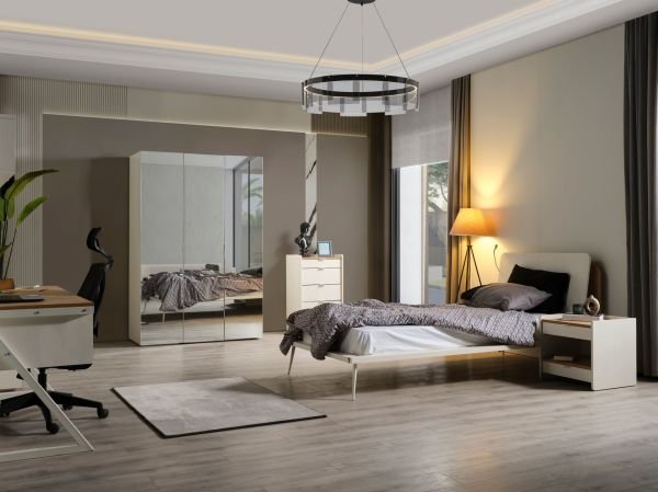 Halikarnas Genç Odası (Başlıklı Bazalı Karyola 100cm X 200cm)