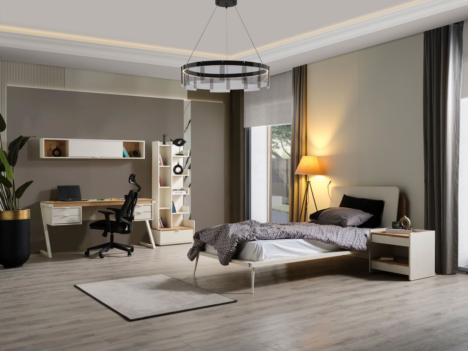 Halikarnas Genç Odası (Başlıklı Bazalı Karyola 100cm X 200cm)