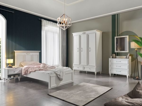 İskendiriye Genç Odası (3 Kapaklı Dolap)