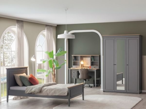 Petra Genç Odası (Başlıklı Bazalı Karyola 100x200)