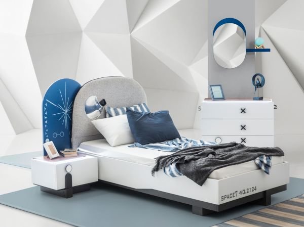 Space Genç Odası (Başlıklı Bazalı Karyola 100x200)