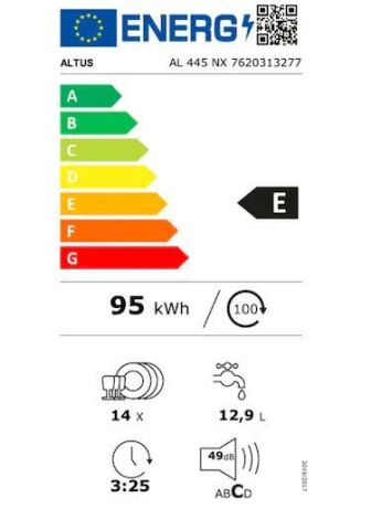 Altus AL 445 NX 5 Programlı Bulaşık Makinesi