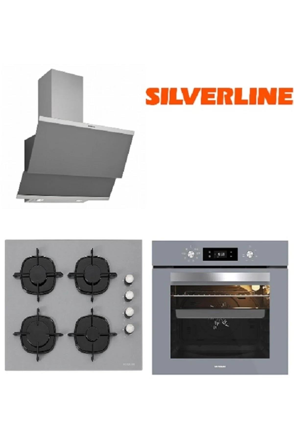 Silverline Gri Cam Ankastre Set 3420 - CS5335S01 - BO65E4S01