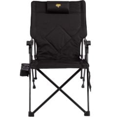 FUNKY CHAIRS Comfort 3 Kademeli Katlanabilir Kamp Sandalyesi - Siyah