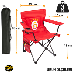 FUNKY CHAIRS Galatasaray Lisanslı Katlanabilir Kamp Sandalyesi