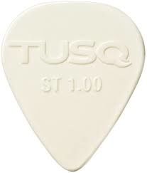 TUSQ Pick 1.00mm White 6 Pack Bright Tone (PENA)