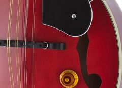 CORT CMA150 ETR ELEKTRO MANDOLIN ÇANTALI, TRANS RED, LADİN KAPAK