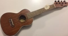 Puka Maun Concert Fender Kafalı Ukulele UK24-03 (Kılıflı)