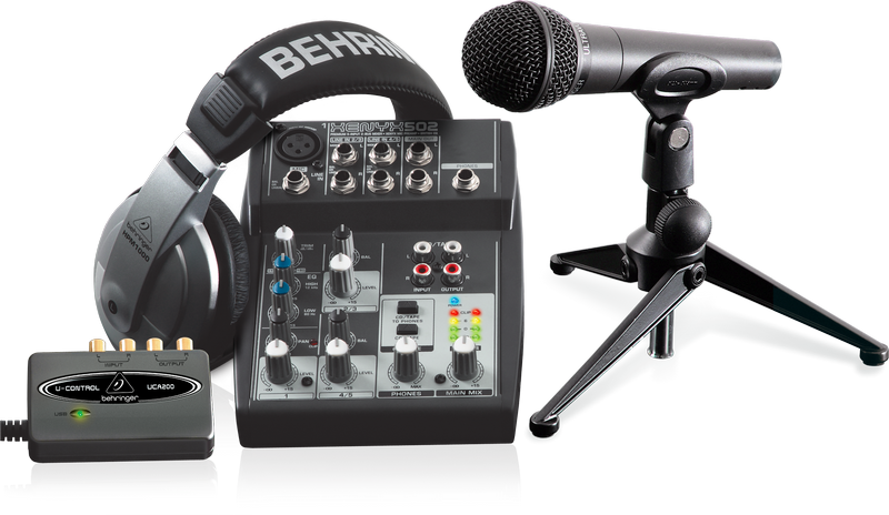 Behringer Podcastudio Usb Stüdyo Kiti (Mikrofon+Ses Kartı+Kulaklık+Mixer)
