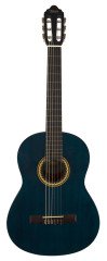 Valencia VC204TBU 4/4 Şeffaf Mavi Mat Klasik Gitar
