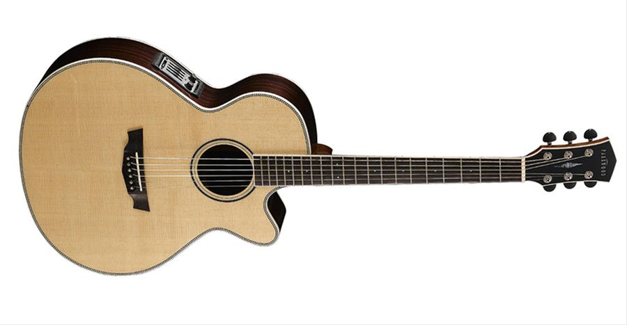 CORT PW-570 NAT ELEKTRO AKUSTİK CUTAWAY GİTAR, PARKWOOD SERİSİ, ÇANTALI, LADİN KAPAK, FISHMAN