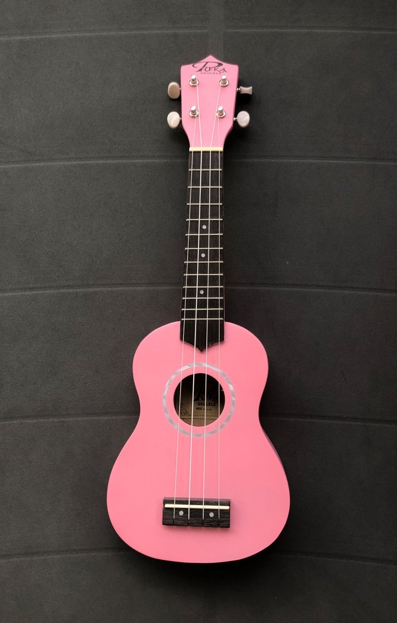 Puka PK10 Pembe Soprano Ukulele Pena+Kılıf Hediyeli