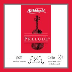 DADDARIO J1011 3/4M CELLO TEK TEL, PRELUDE, A-LA, 3/4 SCALE, MEDIUM TENSION