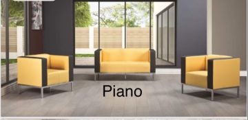 Piano Ofis Koltuk Kanepe Üçlü Oturma Grubu 3-1-1