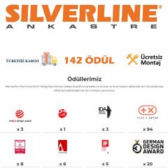 SilverLine 3457 Soho Siyah 60cm Davlumbaz