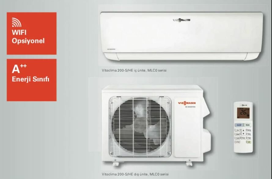 Viessmann WS2046MEN2 220-S/HE Pro 18000 BTU Inverter Duvar Tipi Split Klima