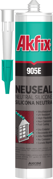 Akfix 905E Nötr Yapı ve İnşaat Silikonu 300 ml(Siyah)