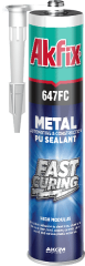 Akfix 647FC Hızlı Kürleşen Poliüretan Metal Mastik 280 ml(Siyah)