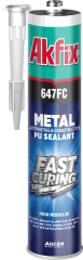 Akfix 647FC Hızlı Kürleşen Poliüretan Metal Mastik 280 ml(Gri)