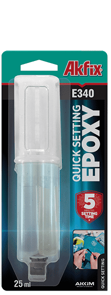 Akfic E340 Epoksi Esaslı Hızlı Yapıştırıcı 25 ml