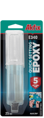 Akfic E340 Epoksi Esaslı Hızlı Yapıştırıcı 25 ml