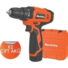 Max Extra Mx1213 Çift Akülü Matkap