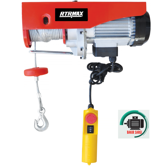 Rtrmax 400-800 kg Elektrikli Vinç Bakır Sargılı