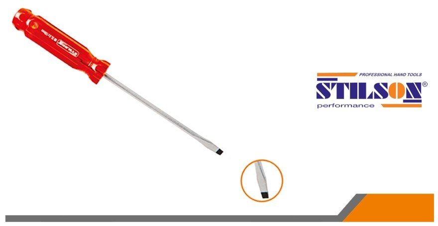 Stilson Asetat Saplı Düz Tornavida 4x125