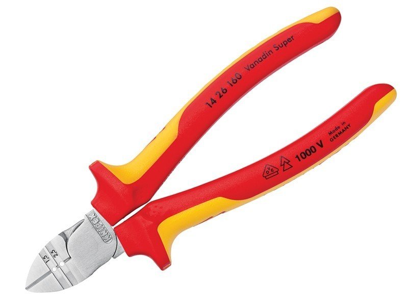 Knipex 14 26 160 Kablo Sıyırmalı Yan Keski
