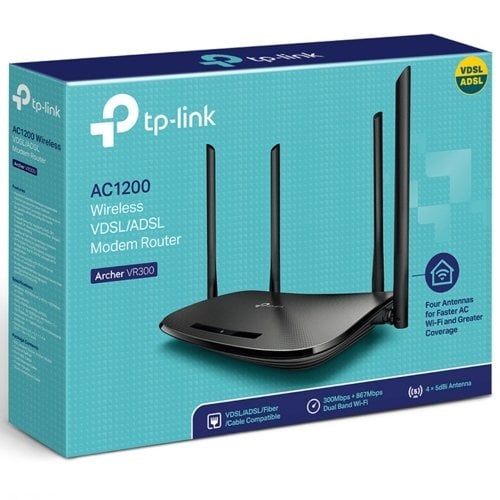 Tp-Link Archer VR300 AC1200 VDSL/ADSL Modem Router