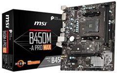 MSI B450M-A PRO MAX DDR4 3466Mhz S+V+GL AM4  DVI-D HDMI mATX Anakart