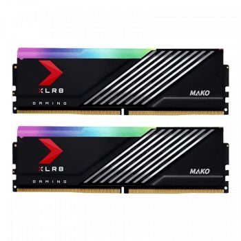 PNY XLR8 Gaming MAKO EPIC-X RGB 32GB (2x16GB) 6400MHz CL40 DDR5 Gaming Ram (MD32GK2D5640040MXRGB)