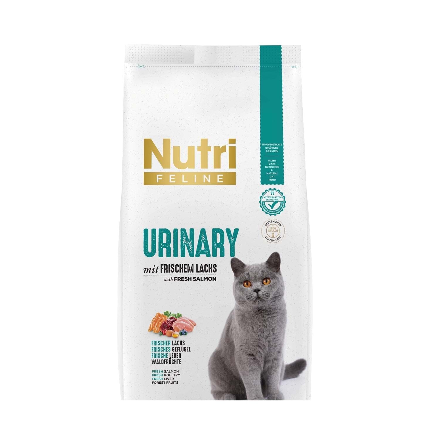 Nutri Feline Urinary Böbrek Sağlığı Destekleyici Somonlu Düşük Tahıllı Yetişkin Kedi Maması 10Kg