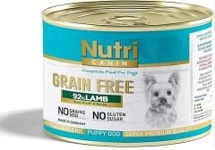 Nutri Canin Lamb Puppy Tahılsız Kuzulu ve Patatesli Yavru Köpek Konservesi 200 Gr